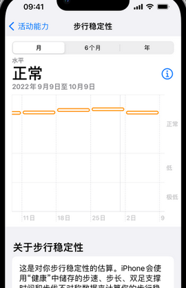 富川iPhone手机维修如何在iPhone开启'步行稳定性通知'