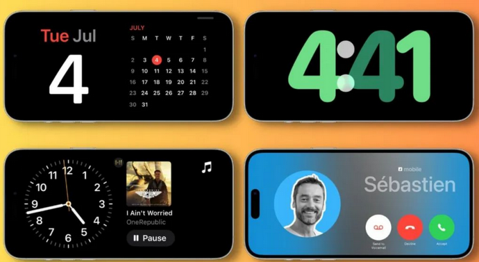 富川苹果手机维修分享iOS17横屏充电待机显示有什么好处 