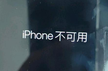 富川苹果服务网点分享锁屏界面显示“iPhone 不可用”如何解决 